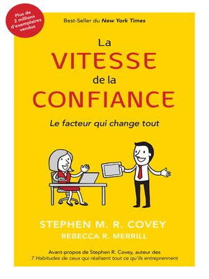 cover image of La Vitesse De La Confiance